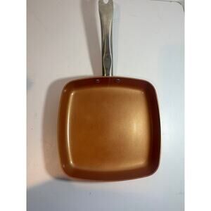 Copper Chef signature series cookware 9.5in square fry pan no lid VGUC